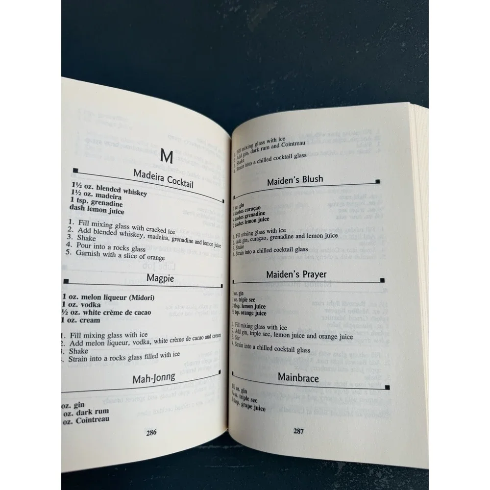 The Complete Bartender Hardcover Paper Book by Robyn M. Feller Original